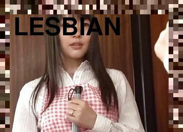 Lesbian neighbor seduces house wife