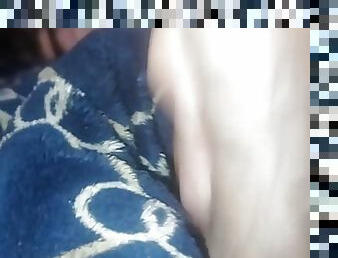 I masturbate on my feet with toys and milk