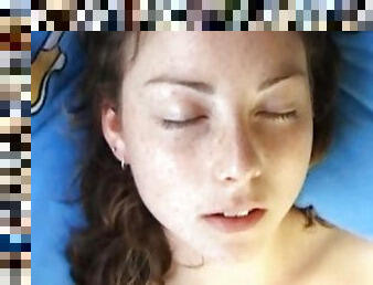 Watch her face as she masturbates