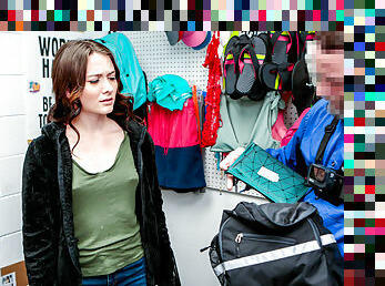 Young gal Veronica Church gets punished for stealing