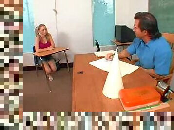 Pigtailed slutty teen passes with flying colours