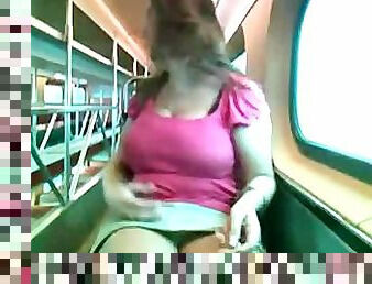 Alix Lakehurst Masturbates On A Public Train By twistedworlds