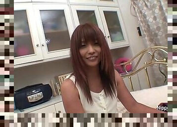 Asian teen shows him where she wants it