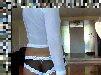 Flat blond tit pierced bitch banged