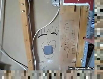 Housewife Has first Gloryhole Experience
