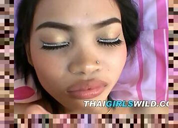 Thai teen Jang takes a cumshot in her mouth