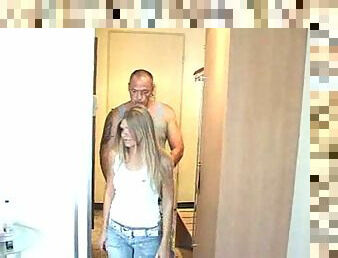German Woman in Hotel