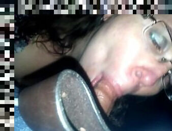 My Girlfriend Sucks Me Off in a Public Alley Then Gets a Facial