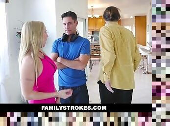 FamilyStrokes - Seduced BY My Hot Gold-Digging Step-Mom