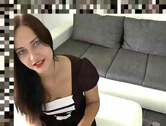 Cute girlfriend experience as lazy maid