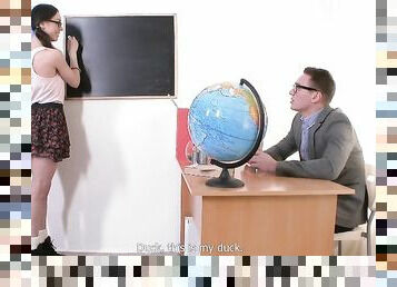 hot teacher gives his student a special lesson