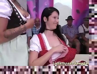 Wild oktoberfest groupsex party