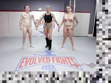 Tori Avano nude wrestling fight and face fuck at Evolved Fights