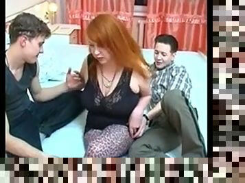 Busty Redhead Milf with Two Youngs BVR
