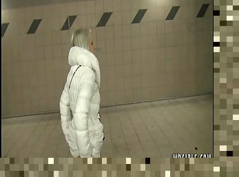 Two girls peeing