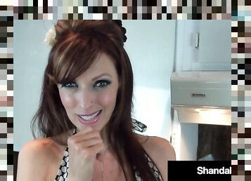 Horny Hot Housewife Shanda Fay Milks Her Husband's Hard Cock In The Kitchen