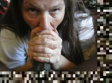 Sometimes a woman just a big black cock to suck on and this slut loves my BBC