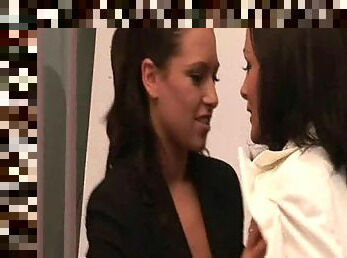 Woman seduces Boss at Interview
