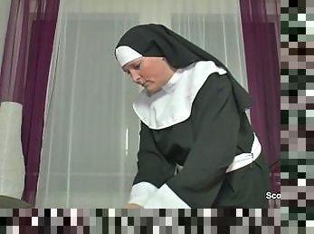 German Grandma Nun get Fucked with Dad in SexTape