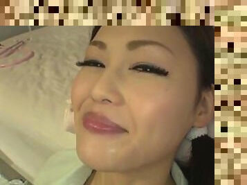 Asiatisk, Cumshot, Japansk, Svelging, Bukkake