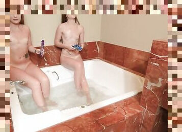 Young white twinks ambushed by BBC creampie after shower