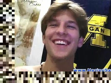 Straight young student fucked by gay