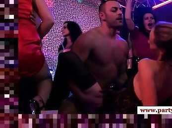Real party euroteen giving bj in public