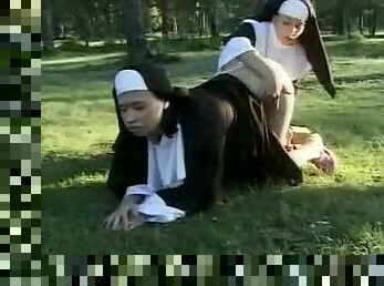 Nun& 039;s ass licking
