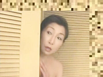 Mature Japanese wife gets fucked in the bathroom