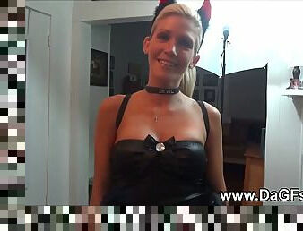 Nasty develish wife sucks it good