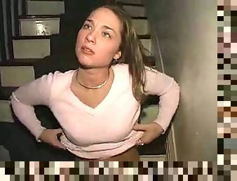 girls flashing and playing togther
