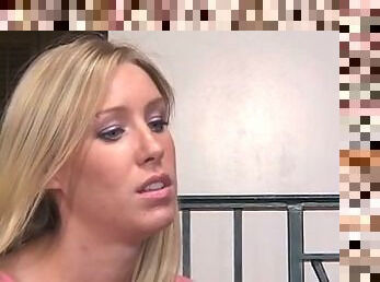 Young coed lesbians make out with each other on couch