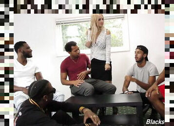 Perfect Sarah V. in another hot BBC Gang Bang full scene