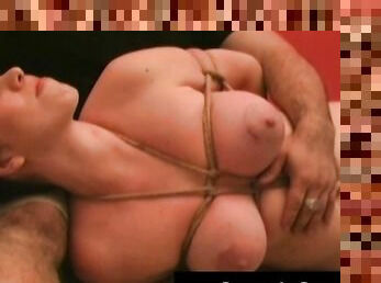 Bound Beauty Samantha Grace Is Totally Hog Tied & Roped By Master Roper!