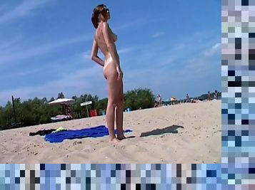 Nudist, Slabanoaga, Adolescenta, Plaja