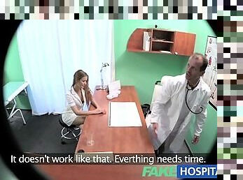 FakeHospital Nurse fucks doctor for pay rise