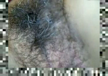 Hairy pusse an mature lady