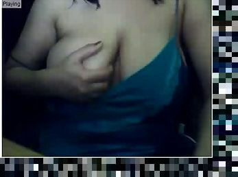 Delhi Busty Bhabhi playing with tits