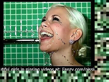 Women pissing on women