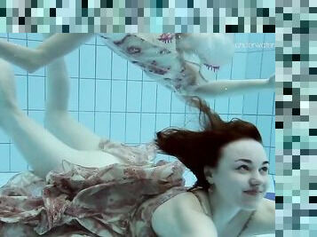 Anna Netrebko and Lada Poleshuk underwater lesbos
