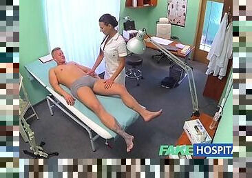 FakeHospital Nurse gets a mouthful of cum