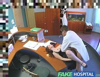 FakeHospital Busty new staff member sucking and fucking for job