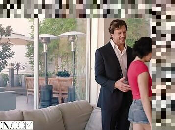 VIXEN Married Couple Seduces Babysitter