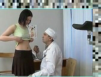 Nasty Doctor Touching Innocent Teen