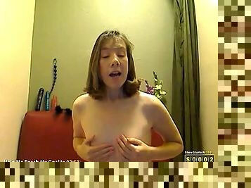 Cami shows tities and teases pussy. LOVE her Texas accent!