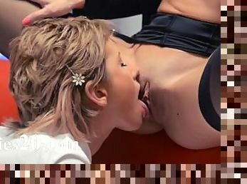 Neverending strap-on girlsongirls action