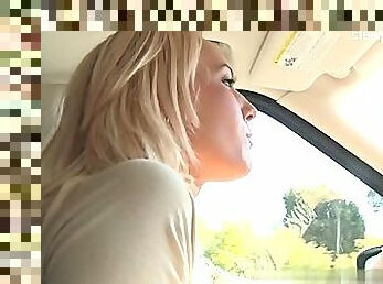 Beautiful cowgirl balllicking