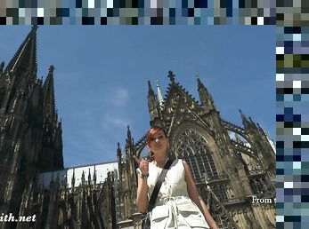 Public ass flashing by Jeny Smith in Cologne