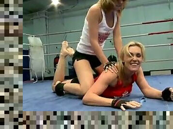 Lesbian Nude Wrestling Competition Part II