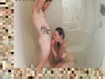 Cheating Wife Caught Banging Sons Friend In The Shower